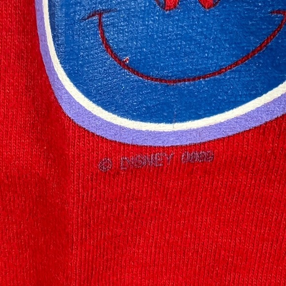 Vintage Disney Mickey Unlimited T Shirt Adult M Red Smiley Face Graphic Print - Picture 5 of 14